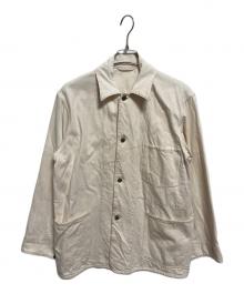 COMOLI（コモリ）の古着「エクリュデニム ワークジャケット」｜アイボリー