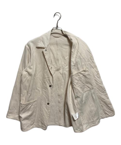 COMOLI（コモリ）COMOLI (コモリ) エクリュデニム ワークジャケット アイボリー サイズ:1の古着・服飾アイテム