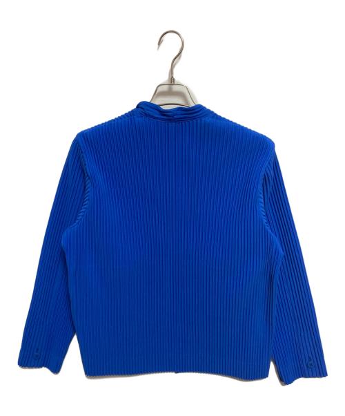 HOMME PLISSE ISSEY MIYAKE（オム プリッセ イッセイ ミヤケ）HOMME PLISSE ISSEY MIYAKE (オムプリッセ イッセイ ミヤケ) プリーツジャケット ブルー サイズ:1の古着・服飾アイテム