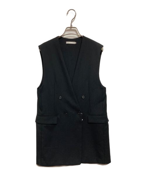 icB（アイシービー）icB (アイシービー) ウールマットウース ノーカラージレ ブラック サイズ:SIZE 2の古着・服飾アイテム