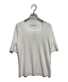 icB（アイシービー）の古着「シルクヴィスコースハイゲージ プルオーバー」｜ホワイト