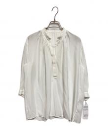 icB（アイシービー）の古着「ドレープシフォン ブラウス」｜ホワイト