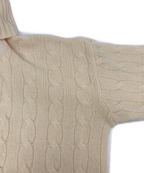 POLO RALPH LAUREN（ポロ・ラルフローレン）POLO RALPH LAUREN (ポロ・ラルフローレン) タートルネックニットチュニック アイボリー サイズ:Sの古着・服飾アイテム