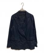 SLOBE IENAスローブ イエナ）の古着「リネンコットンダブルブレストジャケット」｜ネイビー