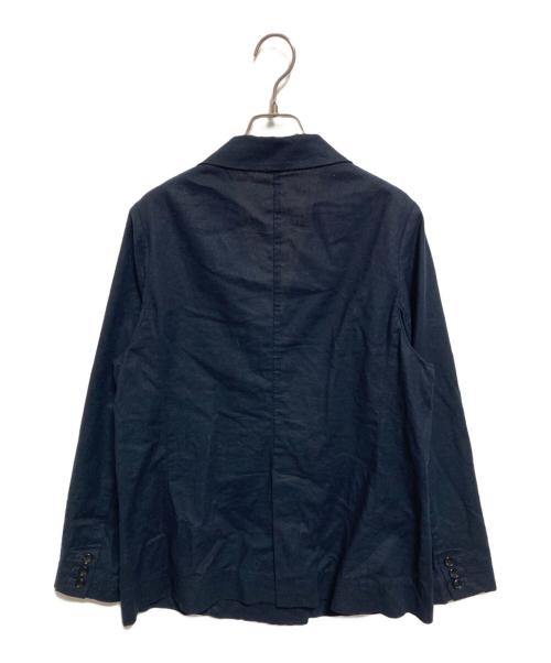 SLOBE IENA（スローブ イエナ）SLOBE IENA (スローブ イエナ) リネンコットンダブルブレストジャケット ネイビー サイズ:下記参照の古着・服飾アイテム