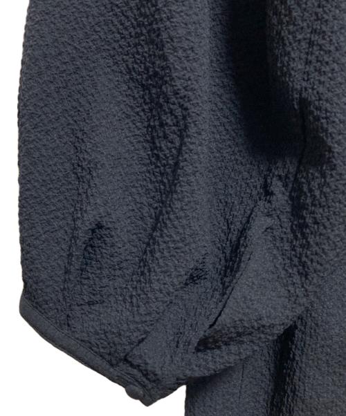 SLOBE IENA（スローブ イエナ）SLOBE IENA (スローブ イエナ) シアーシャーリングバルーン袖ワンピース ネイビー サイズ:FREEの古着・服飾アイテム