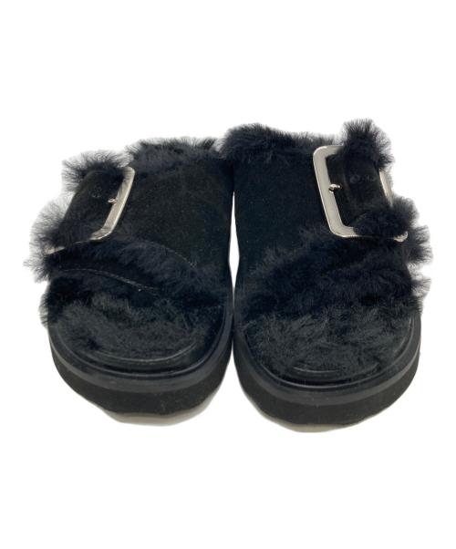 MOHI（モヒ）MOHI (モヒ) ムートンサンダル ブラック サイズ:37の古着・服飾アイテム