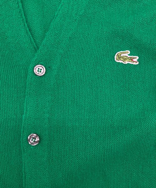 IZOD LACOSTE（アイゾッド ラコステ）IZOD LACOSTE (アイゾッド ラコステ) アクリルカーディガン グリーン サイズ:Lの古着・服飾アイテム