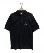 Yves Saint Laurentイヴサンローラン）の古着「ロゴ刺繍ポロシャツ」｜ブラック