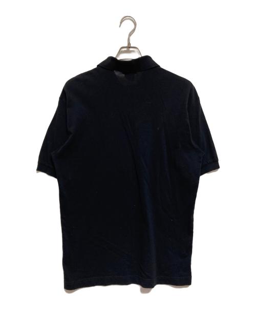 Yves Saint Laurent（イヴサンローラン）Yves Saint Laurent (イヴサンローラン) ロゴ刺繍ポロシャツ ブラック サイズ:下記参照の古着・服飾アイテム