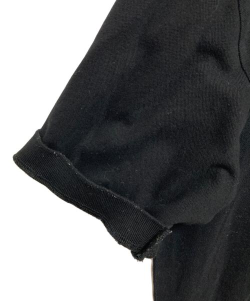 Yves Saint Laurent（イヴサンローラン）Yves Saint Laurent (イヴサンローラン) ロゴ刺繍ポロシャツ ブラック サイズ:下記参照の古着・服飾アイテム