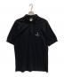 Yves Saint Laurent（イヴサンローラン）の古着「ロゴ刺繍ポロシャツ」｜ブラック