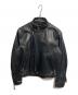 Langlitz Leathers（ラングリッツレザー）の古着「Cascade シングルライダースジャケット」｜ブラック