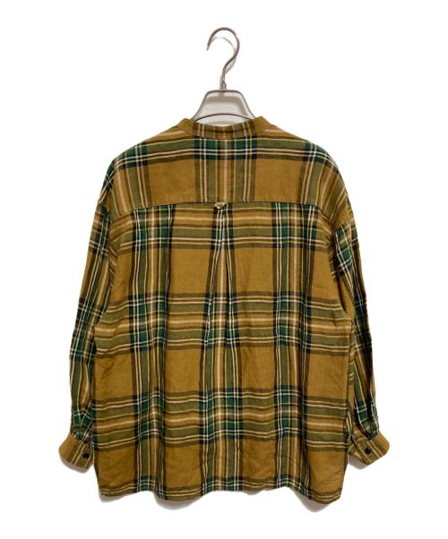 ASEEDONCLOUD（アシードンクラウド）ASEEDONCLOUD (アシードンクラウド) AUTOMATA ENGINEER SHIRTS ブラウン×グリーン サイズ:Sの古着・服飾アイテム