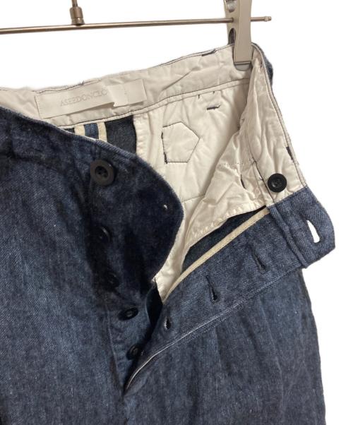 ASEEDONCLOUD（アシードンクラウド）ASEEDONCLOUD (アシードンクラウド) Sankayo trousers インディゴ サイズ:XSの古着・服飾アイテム