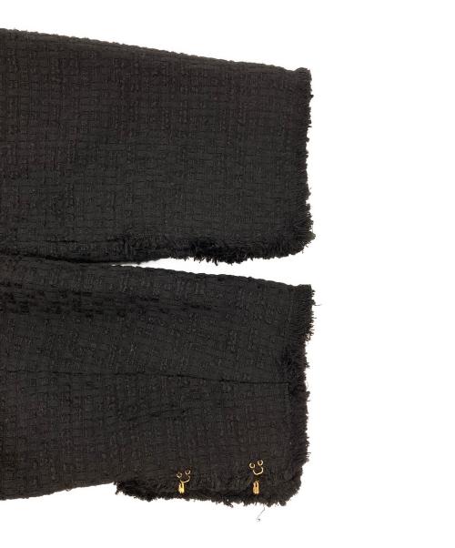 GALLARDA GALANTE NAVY（ガリャルダガランテネイビー）GALLARDA GALANTE NAVY (ガリャルダガランテネイビー) ツイードクルーネックジャケット ブラック サイズ:Fの古着・服飾アイテム