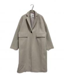 SALON adam et rope'（サロンアダムエロペ）の古着「Super100's WOOLOOP チェスターフィールドコート」｜ベージュ