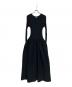 CFCL（シーエフシーエル）の古着「POTTERY GLITTER LONG SLEEVE DRESS」｜ブラック