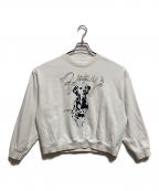 POPPYポピー）の古着「Dalmatian sweatshirt」｜ホワイト