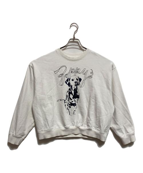 POPPY（ポピー）POPPY (ポピー) Dalmatian sweatshirt ホワイト サイズ:FREEの古着・服飾アイテム