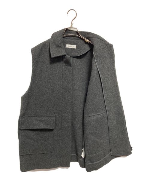 SACRA（サクラ）SACRA (サクラ) ラムウール メルトンジレ グレー サイズ:38の古着・服飾アイテム