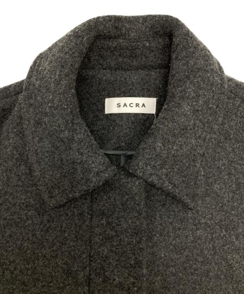 SACRA（サクラ）SACRA (サクラ) ラムウール メルトンジレ グレー サイズ:38の古着・服飾アイテム