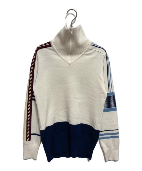 BACCA（バッカ）BACCA (バッカ) ウールポリエステル スキーニット アイボリー サイズ:Sの古着・服飾アイテム