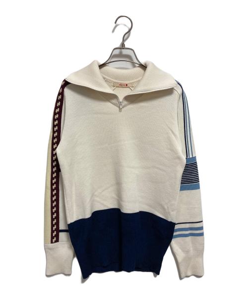 BACCA（バッカ）BACCA (バッカ) ウールポリエステル スキーニット アイボリー サイズ:Sの古着・服飾アイテム