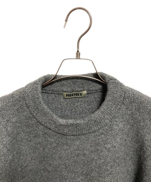 NKNIT（ンニット）NKNIT (ンニット) クルーネックハートニットプルオーバー グレーの古着・服飾アイテム