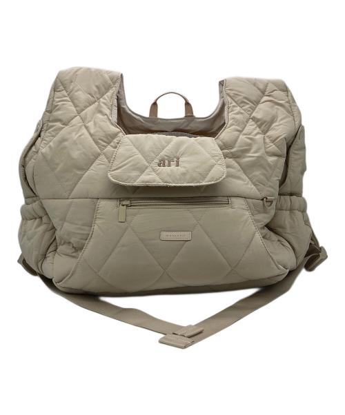 moncheri（モンシェリ）moncheri (モンシェリ) キルティングメッシュ付きフロントリュック ベージュ サイズ:Sの古着・服飾アイテム