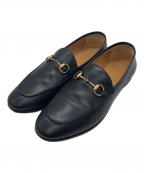 GUCCIグッチ）の古着「ヨルダーン ホースビットローファー」｜ブラック