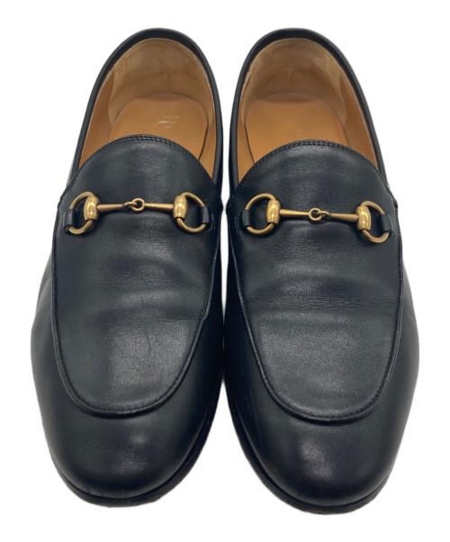 GUCCI（グッチ）GUCCI (グッチ) ヨルダーン ホースビットローファー ブラック サイズ:38の古着・服飾アイテム