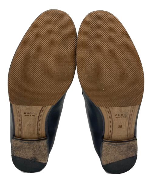 GUCCI（グッチ）GUCCI (グッチ) ヨルダーン ホースビットローファー ブラック サイズ:38の古着・服飾アイテム