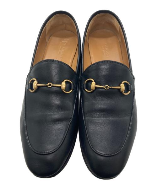 GUCCI（グッチ）GUCCI (グッチ) ヨルダーン ホースビットローファー ブラック サイズ:38の古着・服飾アイテム