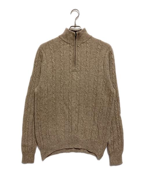 BROOKS BROTHERS（ブルックスブラザーズ）BROOKS BROTHERS (ブルックスブラザーズ) ハーフジップニット ベージュ サイズ:Mの古着・服飾アイテム