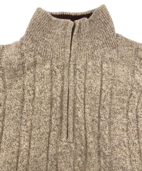 BROOKS BROTHERS（ブルックスブラザーズ）BROOKS BROTHERS (ブルックスブラザーズ) ハーフジップニット ベージュ サイズ:Mの古着・服飾アイテム
