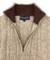中古・古着 BROOKS BROTHERS (ブルックスブラザーズ) ハーフジップニット ベージュ サイズ:M：6000円