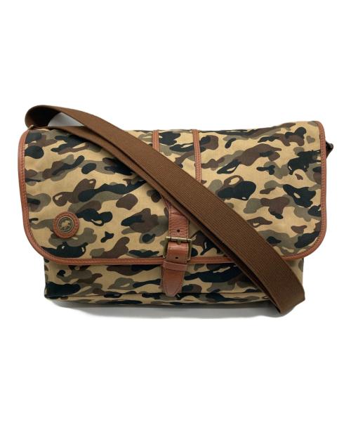 HUNTING WORLD（ハンティングワールド）HUNTING WORLD (ハンティングワールド) カモ柄ショルダーバッグ カーキの古着・服飾アイテム