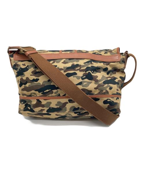 HUNTING WORLD（ハンティングワールド）HUNTING WORLD (ハンティングワールド) カモ柄ショルダーバッグ カーキの古着・服飾アイテム