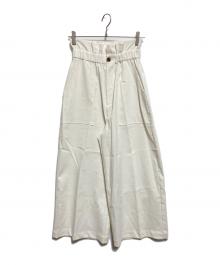 THREE DOTS（スリードッツ）の古着「High dense rammy wide pant」｜ホワイト