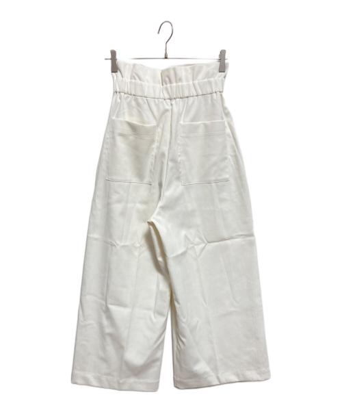 THREE DOTS（スリードッツ）THREE DOTS (スリードッツ) High dense rammy wide pant ホワイト サイズ:XSの古着・服飾アイテム