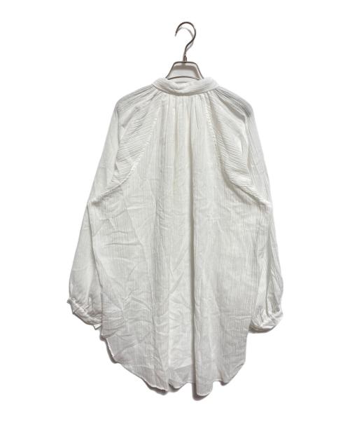 Plage（プラージュ）Plage (プラージュ) Crepe Long シャツ ホワイト サイズ:下記参照の古着・服飾アイテム