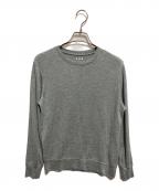 THREE DOTSスリードッツ）の古着「ブラッシュド シンプルクルーネックセーター」｜グレー