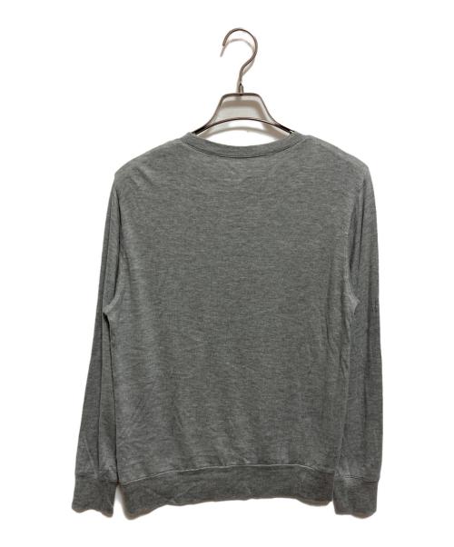 THREE DOTS（スリードッツ）THREE DOTS (スリードッツ) ブラッシュド シンプルクルーネックセーター グレー サイズ:XSの古着・服飾アイテム