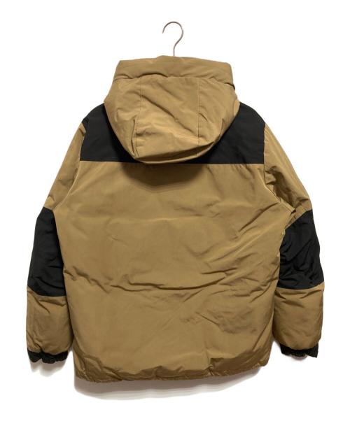 Schott（ショット）Schott (ショット) ダウンジャケット ベージュ×ブラック サイズ:Lの古着・服飾アイテム