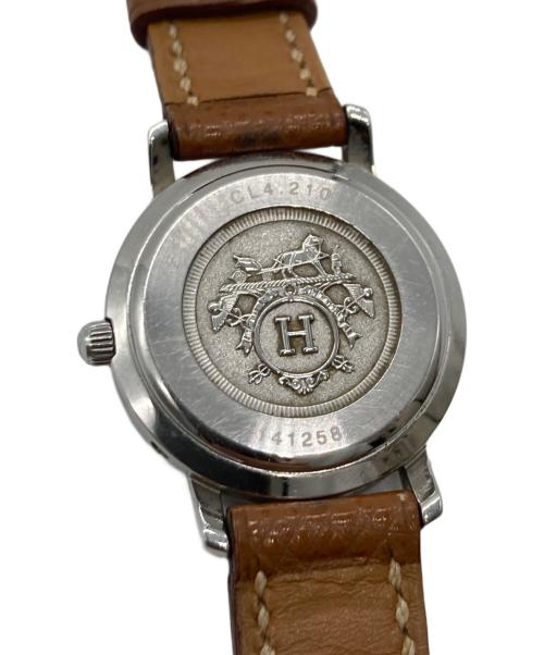 HERMES（エルメス）HERMES (エルメス) クリッパー　リストウォッチ ホワイトの古着・服飾アイテム