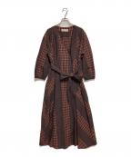 l’atelier du savonアトリエドサボン）の古着「ワンピース」｜ブラウン