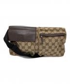 GUCCIグッチ）の古着「ウエストポーチ」｜ベージュ