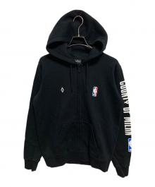 MARCELO BURLON×NBA（マルセロバーロン×エヌビーエー）の古着「ジップパーカー」｜ブラック