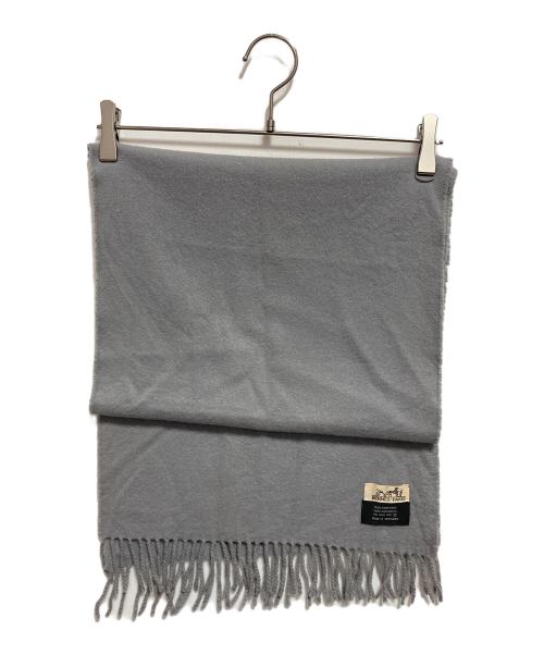 HERMES（エルメス）HERMES (エルメス) カシミヤマフラー グレーの古着・服飾アイテム